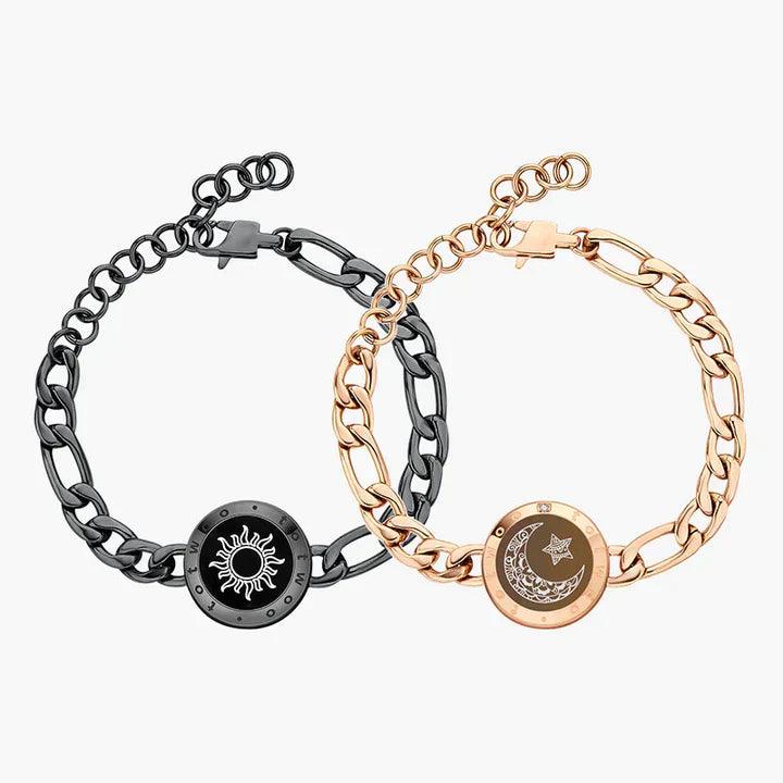 Long distance Bracelet, (Figaro Chain) - LOVELINK