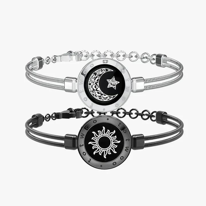 Matching bracelets Sun & Moon Long distance (Snake Chain) - LOVELINK